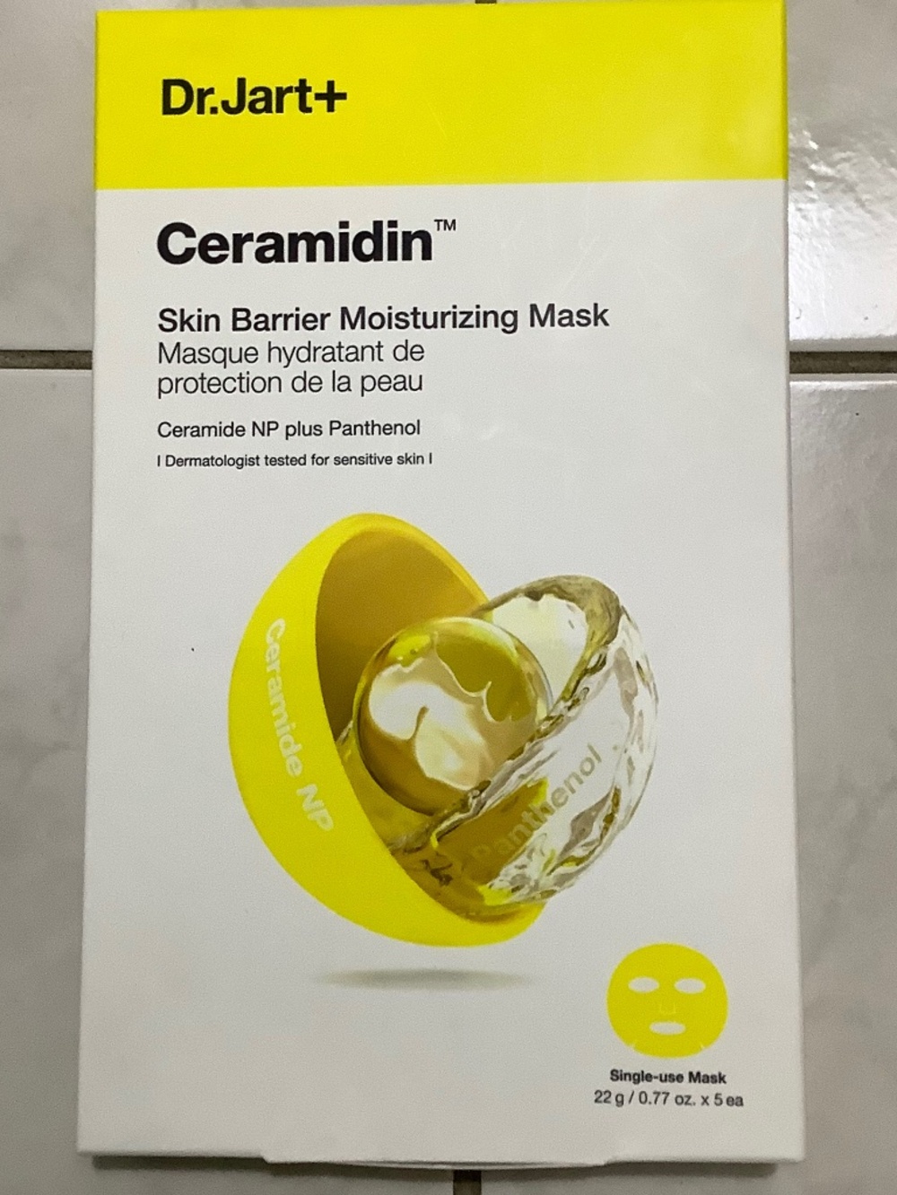 Dr. Jart+ Ceramidin Skin Barrier Moisturizing Mask 5 ea BNIB